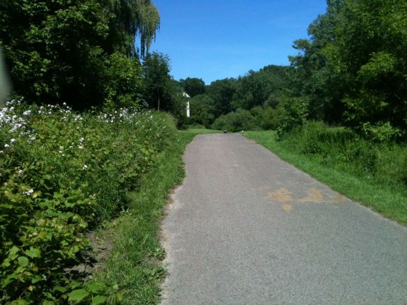 sunny bike path