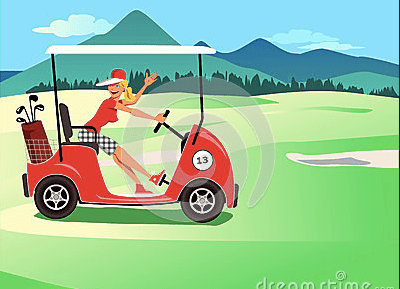 golf cart drawing